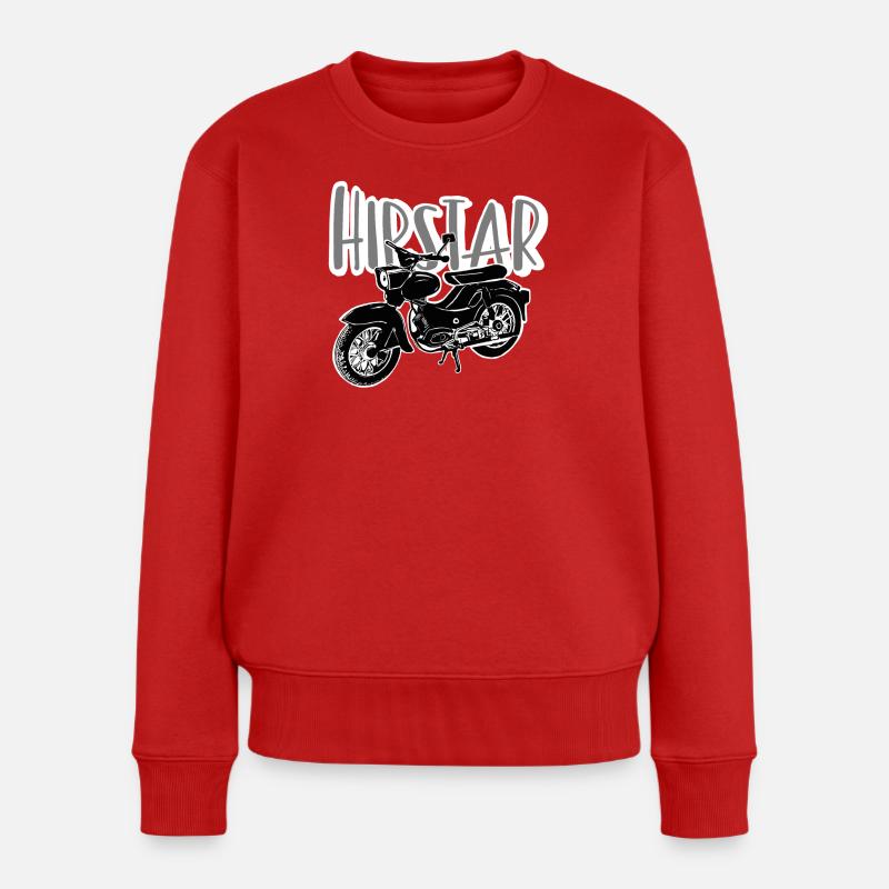Cyclomoteur Hipstar - Pull Premium bio Femme - rouge