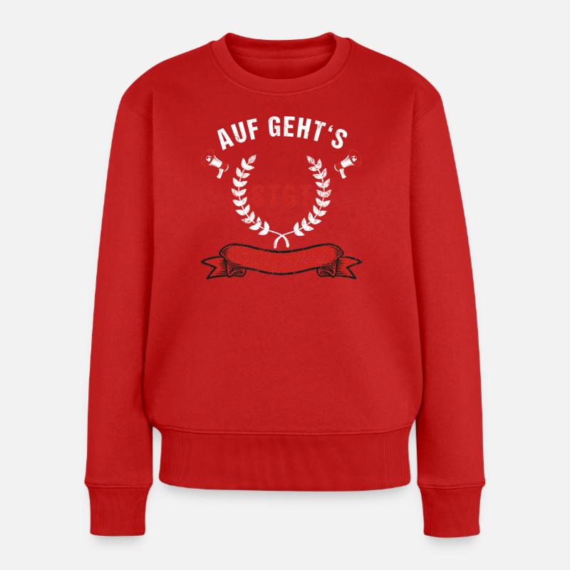 Stuttgart kämpfen und siegen - Frauen Premium Bio Pullover - Rot