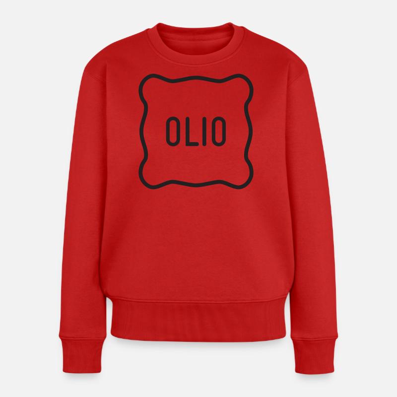 44 OLIO - Frauen Premium Bio Pullover - Rot