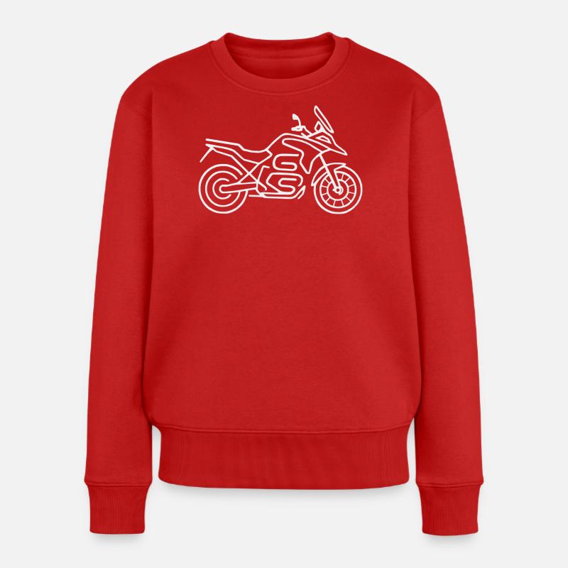 Motorrad GS weiss - Frauen Premium Bio Pullover - Rot