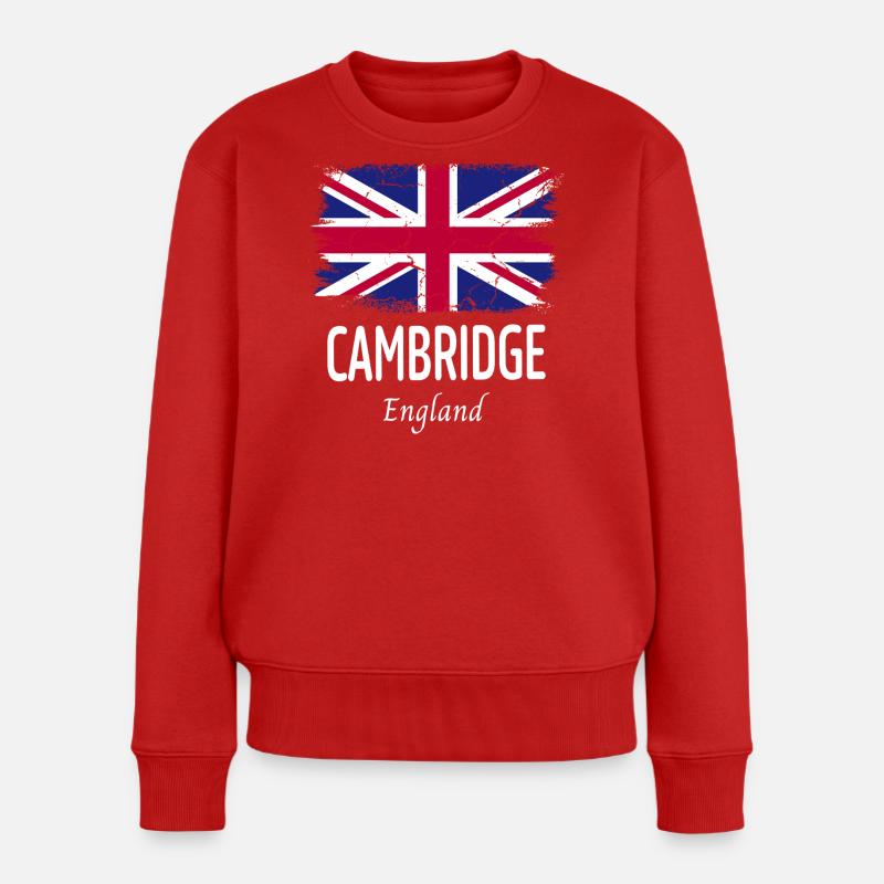 Cambridge - Frauen Premium Bio Pullover - Rot