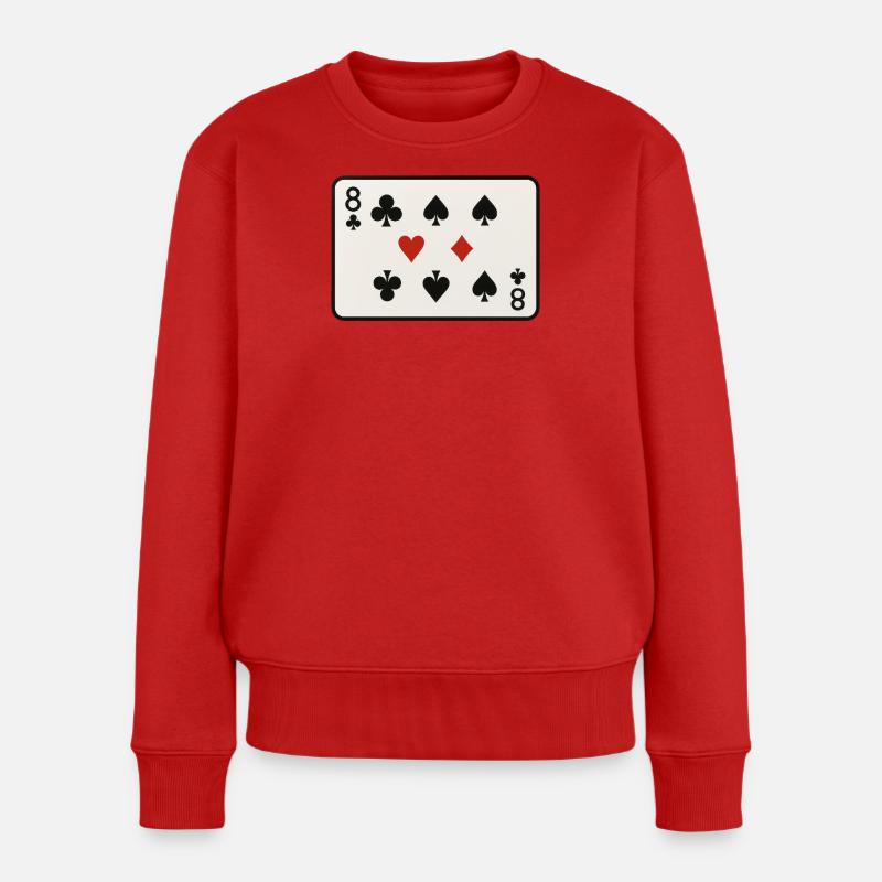 Am 8. - Frauen Premium Bio Pullover - Rot
