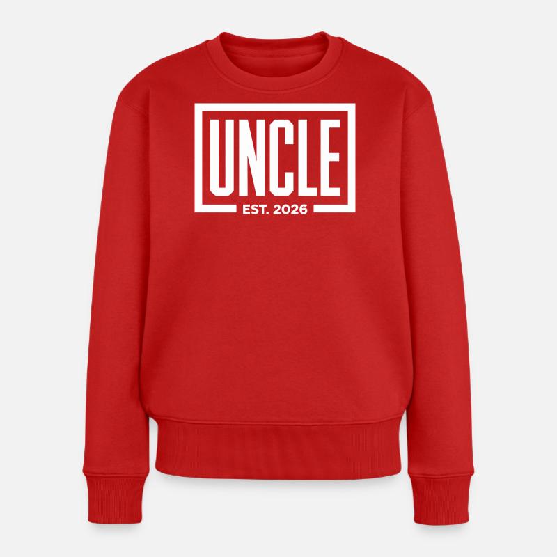 Uncle Est. 2026 Logo - Pull Premium bio Femme - rouge