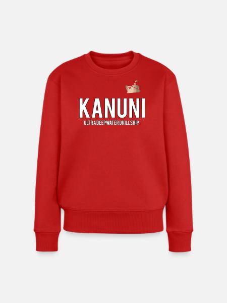 Kanuni Tiefsee Drillschip Logo - Frauen Premium Bio Pullover - Rot