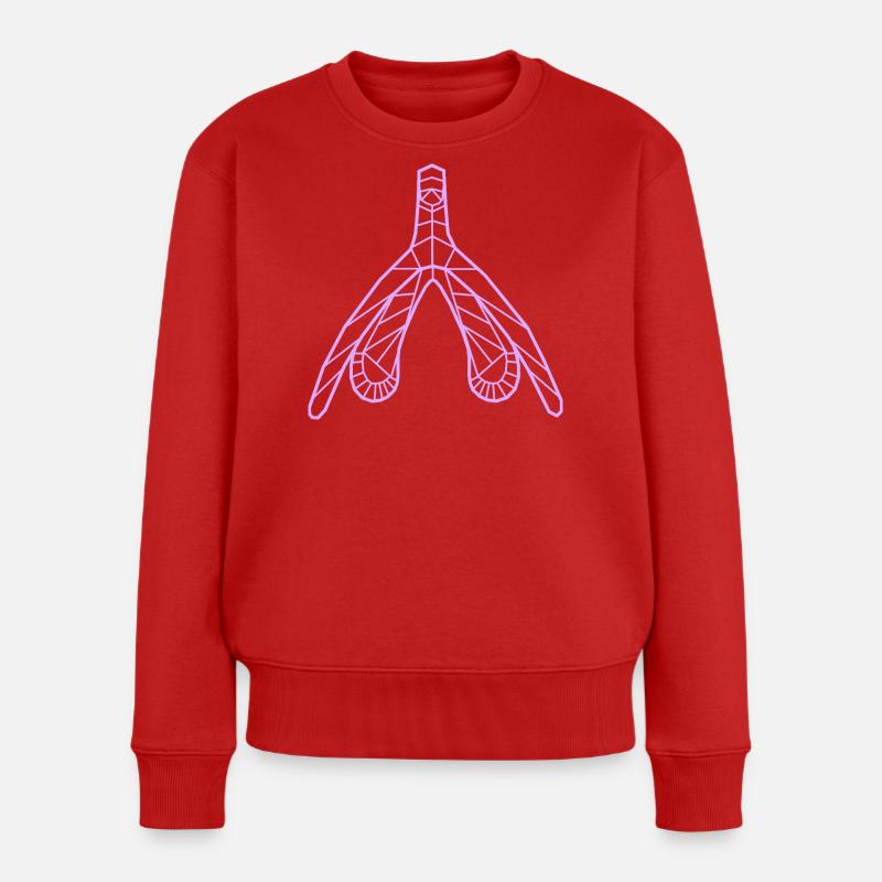 Klitoris_flieder - Pull Premium bio Femme - rouge