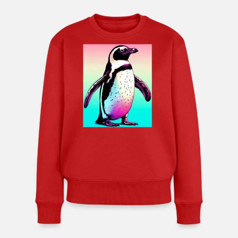 pingouin - Pull Premium bio Femme - rouge