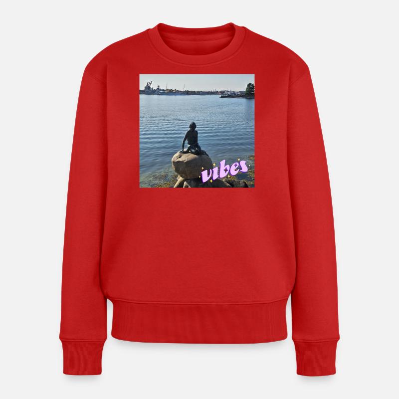 Ausstrahlung - Frauen Premium Bio Pullover - Rot
