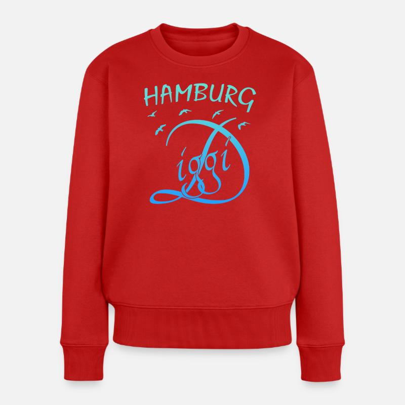 Anker Hamburg Diggi - Pull Premium bio Femme - rouge