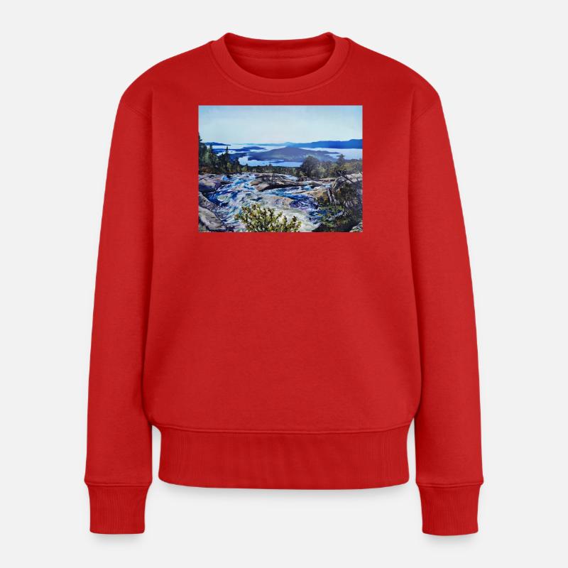 Bremstølen - Pull Premium bio Femme - rouge