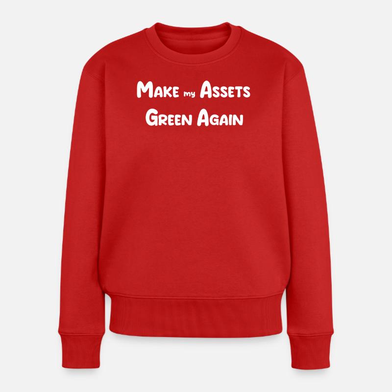 MAGA-Hüte - Frauen Premium Bio Pullover - Rot
