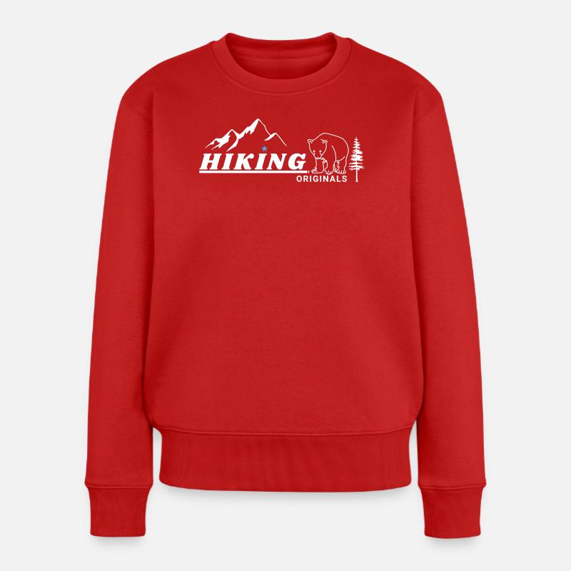 Randonnées originales - Pull Premium bio Femme - rouge