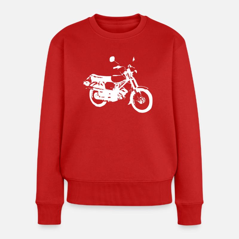Simson S51 Enduro - Frauen Premium Bio Pullover - Rot