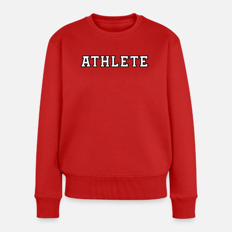 Athlete - Frauen Premium Bio Pullover - Rot