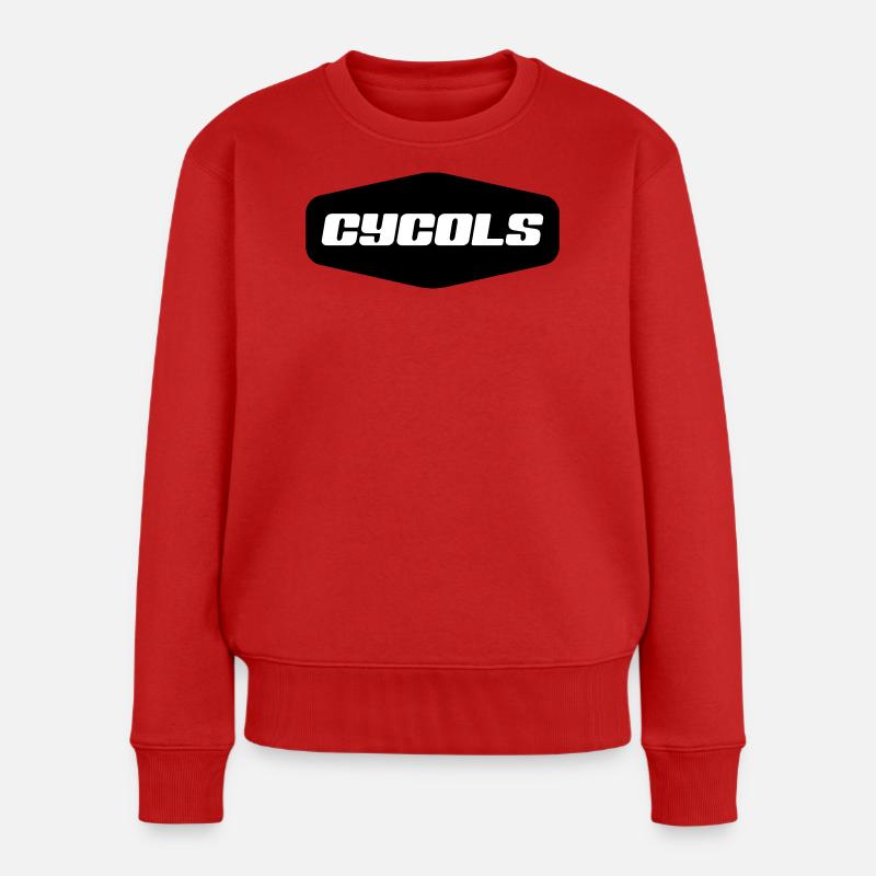 C Y C O L S - Frauen Premium Bio Pullover - Rot