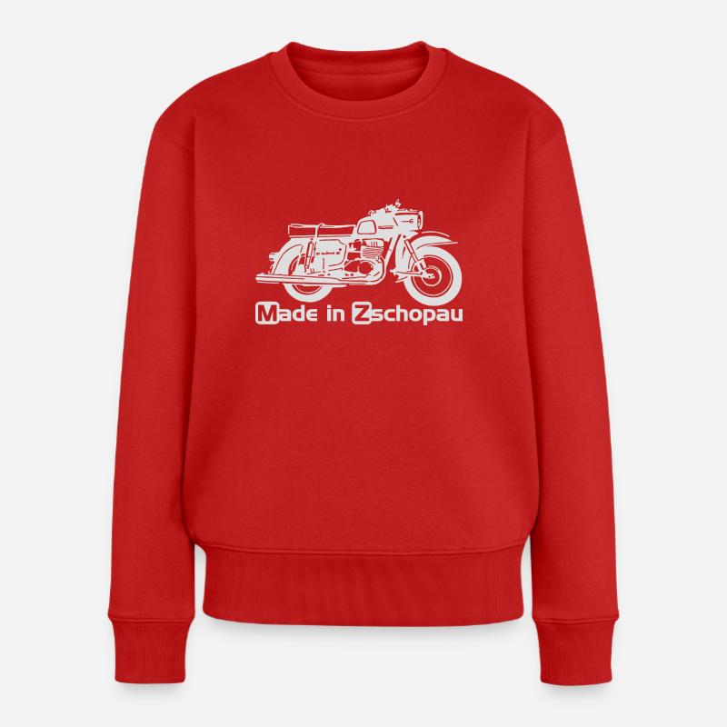 MZ ES 250 Trophy - Frauen Premium Bio Pullover - Rot