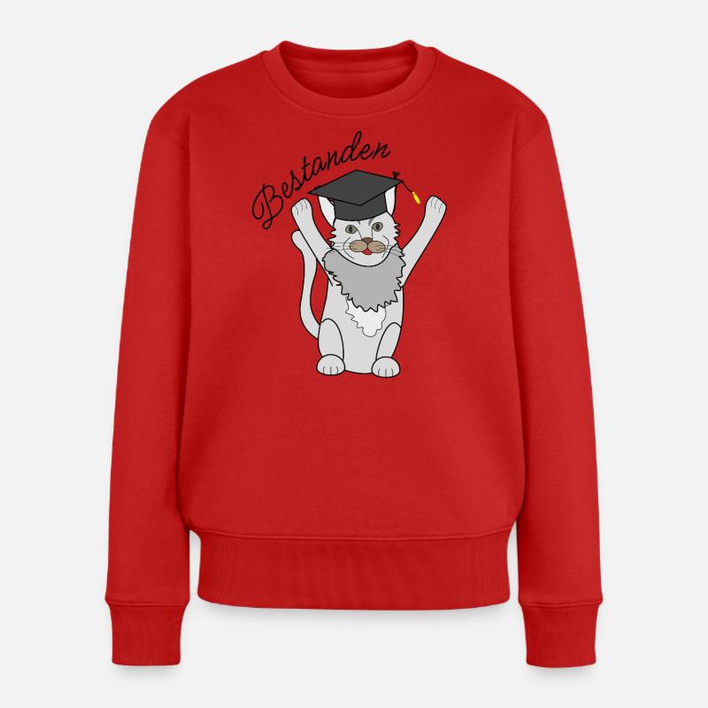 Bestandene Prüfung - Frauen Premium Bio Pullover - Rot