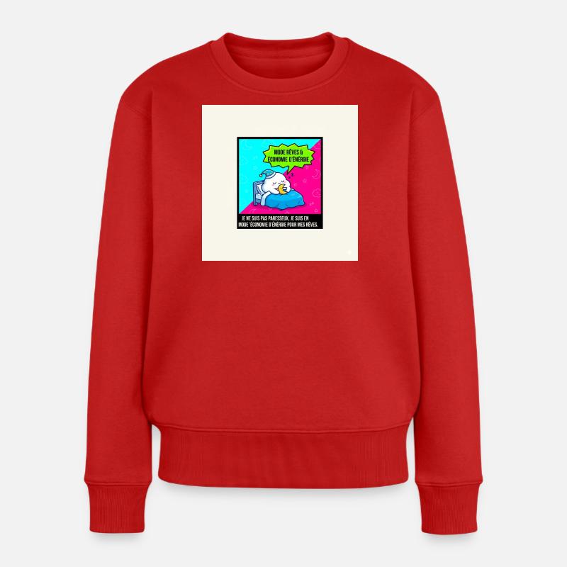 Energieträume-Modus - Frauen Premium Bio Pullover - Rot