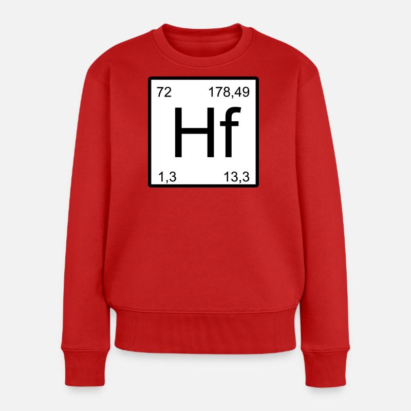 Hafnium Elementtile – Minimal - Frauen Premium Bio Pullover - Rot
