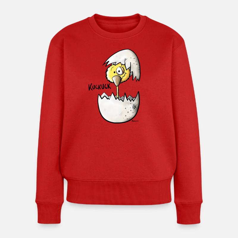 Kuckucksei - Frauen Premium Bio Pullover - Rot