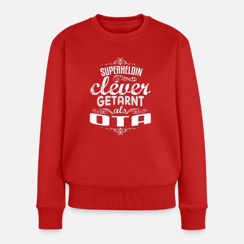 Super OTA - Frauen Premium Bio Pullover - Rot