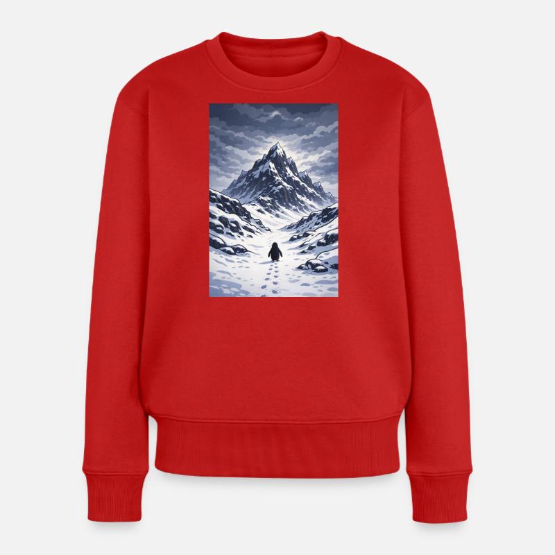 But why Penguin - Frauen Premium Bio Pullover - Rot