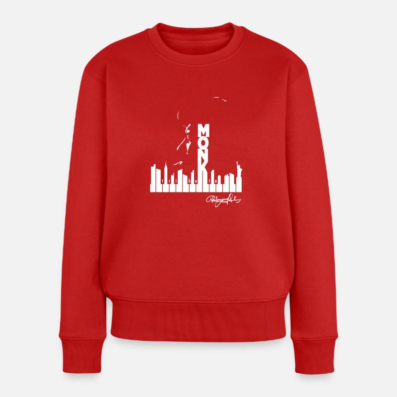 Monk B - Frauen Premium Bio Pullover - Rot