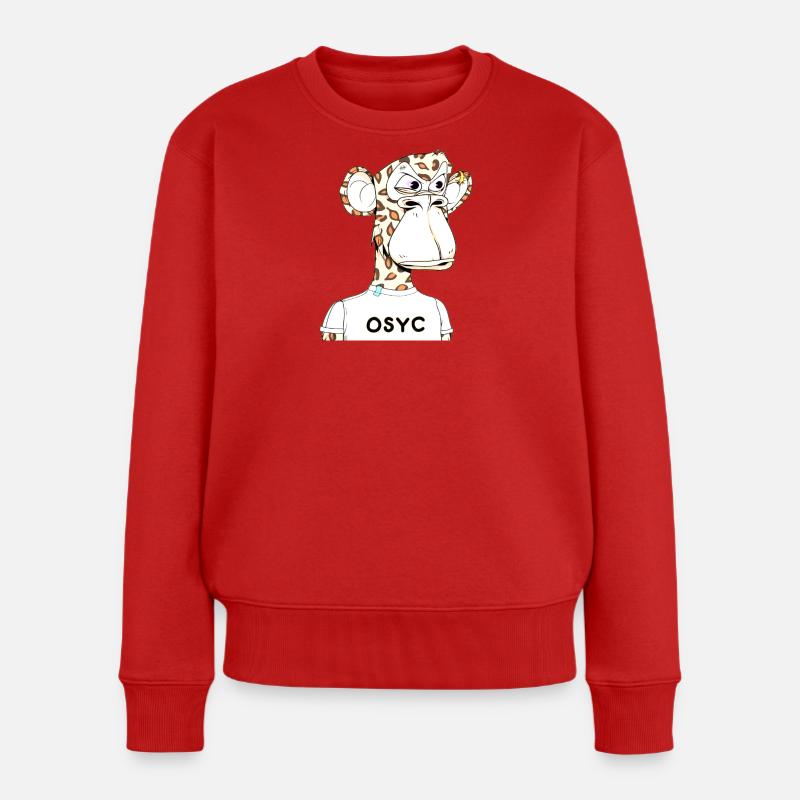 Leo Ape - Frauen Premium Bio Pullover - Rot
