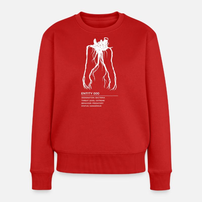 Backrooms Entity 0 white - Frauen Premium Bio Pullover - Rot