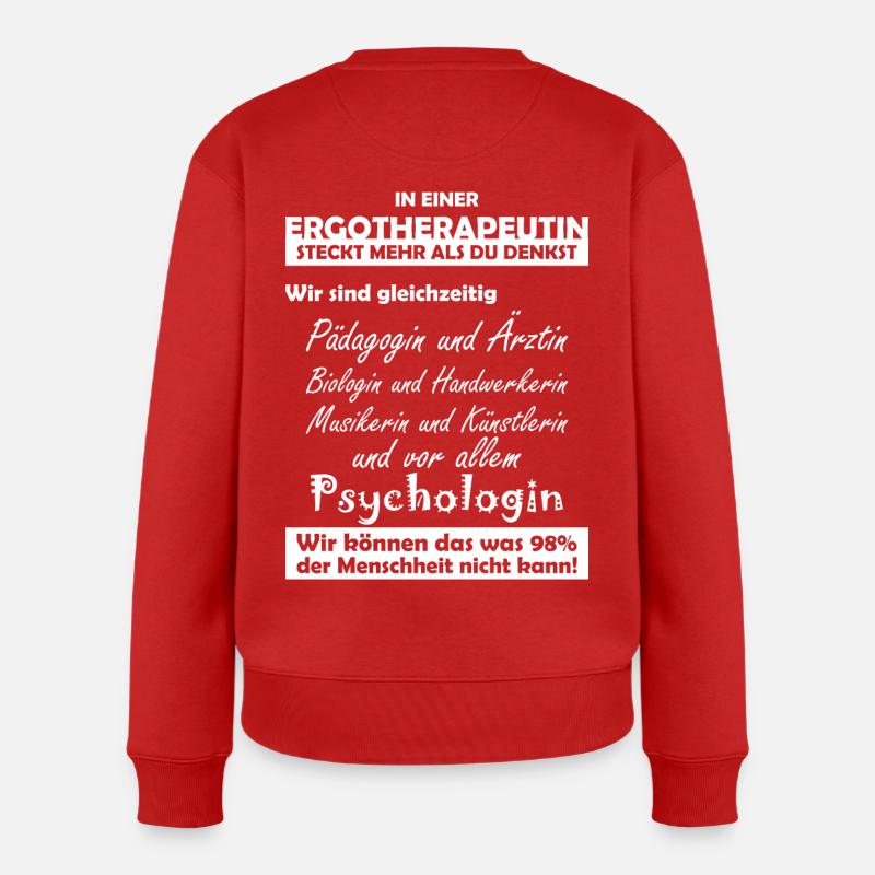 Ergotherapeutin - Frauen Premium Bio Pullover - Rot