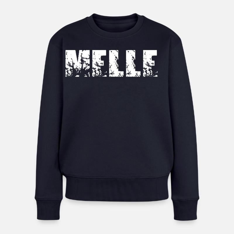 Melle - Frauen Premium Bio Pullover - Navy