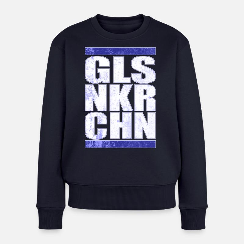 GLSNKRCHN Gelsenkirchen Schalke Geschenkidee - Frauen Premium Bio Pullover - Navy
