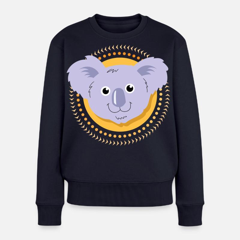 Kleiner Koala - Frauen Premium Bio Pullover - Navy