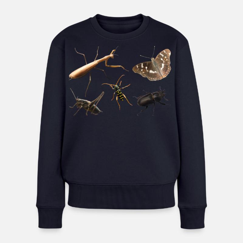 Insekten - Frauen Premium Bio Pullover - Navy