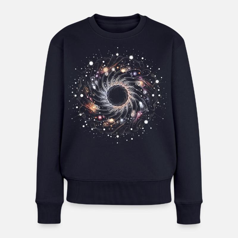 Mandala du Vide - Pull Premium bio Femme - bleu marine