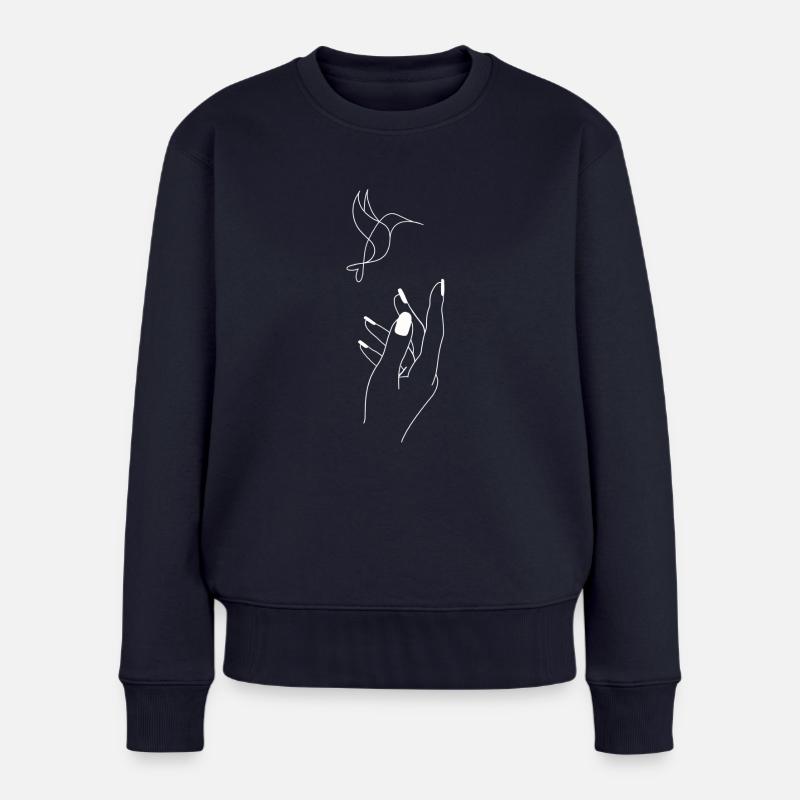 Fly - Frauen Premium Bio Pullover - Navy