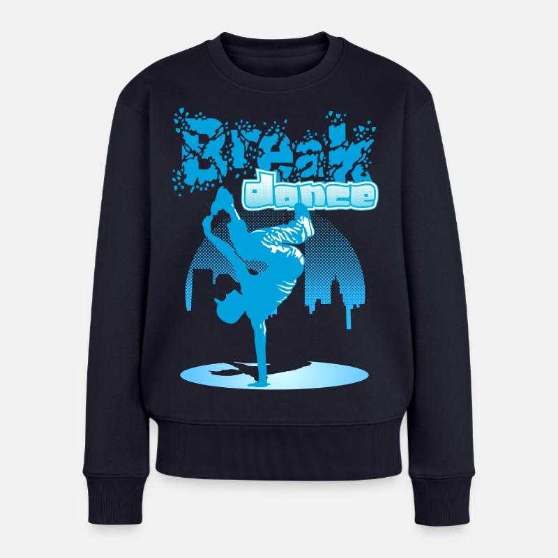 Ville breakdance - Pull Premium bio Femme - bleu marine