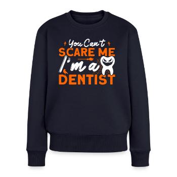Dentist Halloween Costume Dental Assistant - Women's Premium Organic Jumper - navy - Front - Julia (174cm)