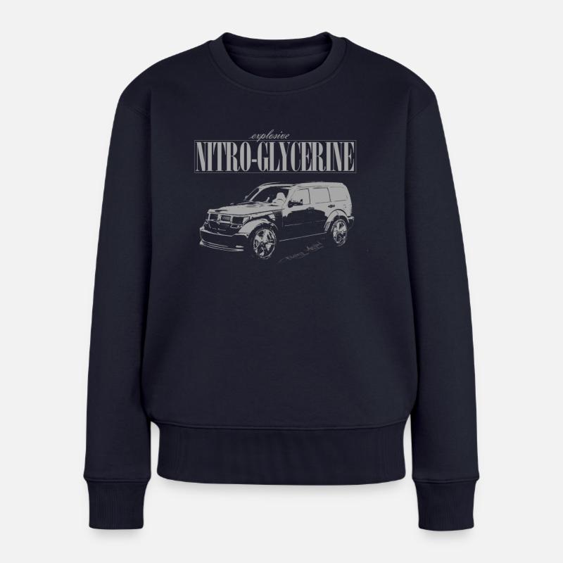 Dodge Nitro - explosive nitroglycerine - Tribute - Frauen Premium Bio Pullover - Navy