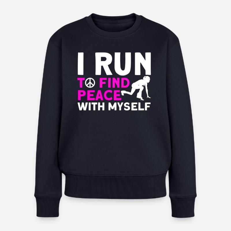 Motivation Streak Running Runner Marathon - Pull Premium bio Femme - bleu marine