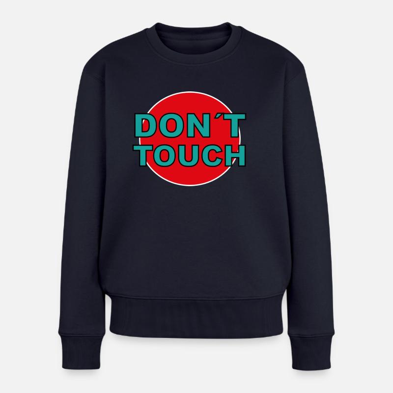 ne touchez pas - Pull Premium bio Femme - bleu marine