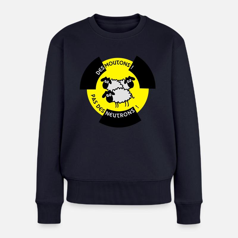 Sheep! Kein Neutron! - Frauen Premium Bio Pullover - Navy