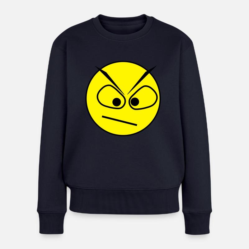 angry view - Frauen Premium Bio Pullover - Navy