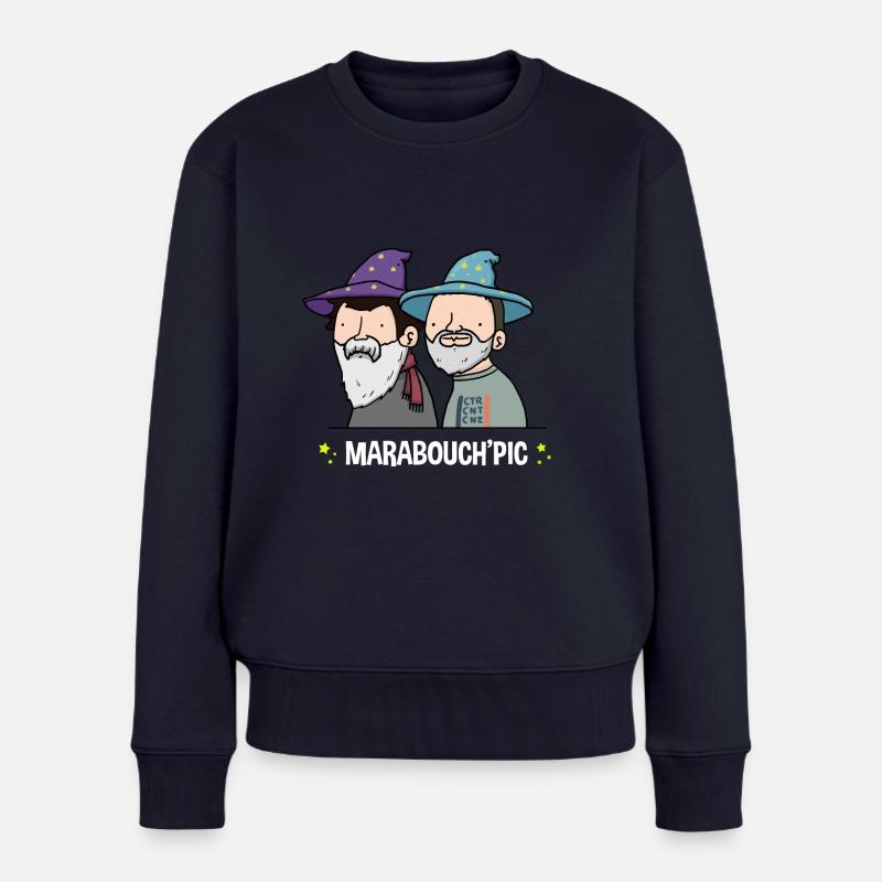 Marabouch'pic - Pull Premium bio Femme - bleu marine