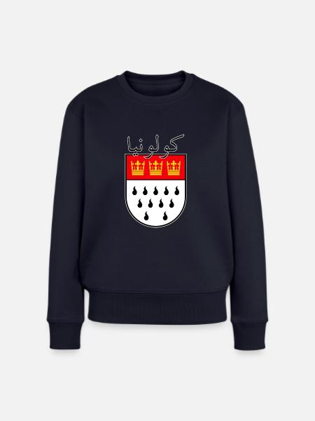Köln arabisch Wappen - Frauen Premium Bio Pullover - Navy