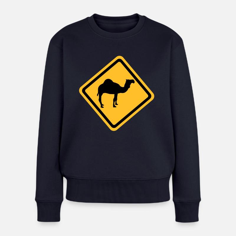 Camel - Women's Premium Organic Jumper - navy