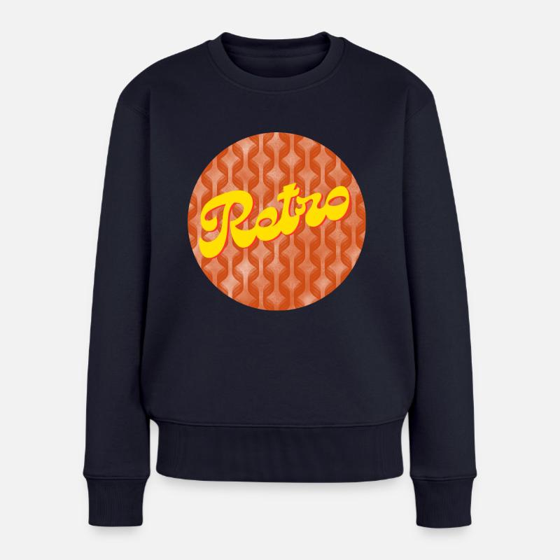 Rétro - Pull Premium bio Femme - bleu marine