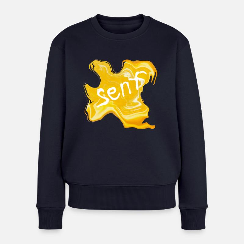 Tache de moutouille - Pull Premium bio Femme - bleu marine