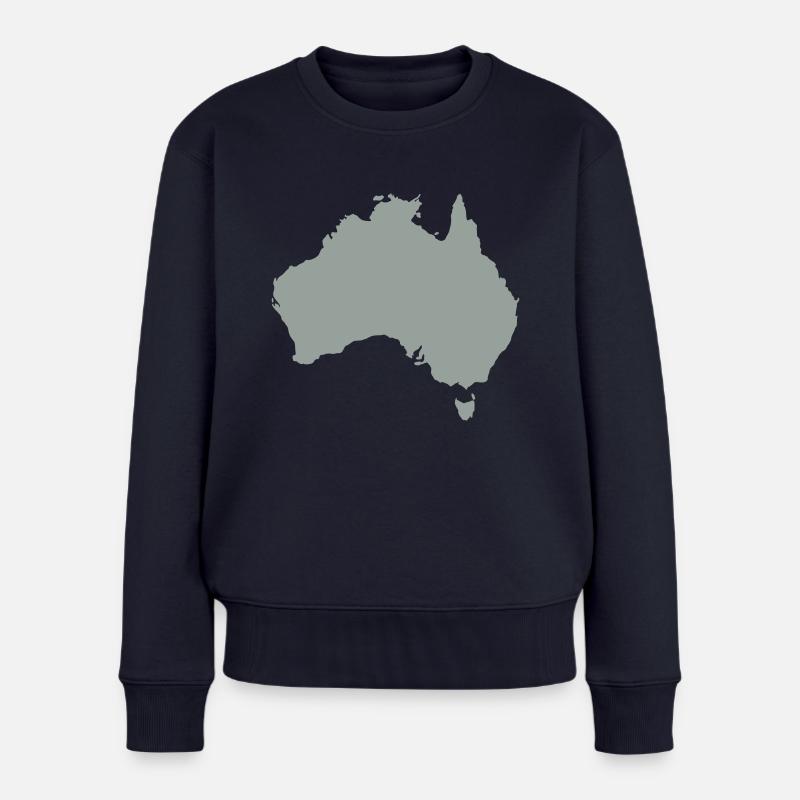 Australien - Frauen Premium Bio Pullover - Navy