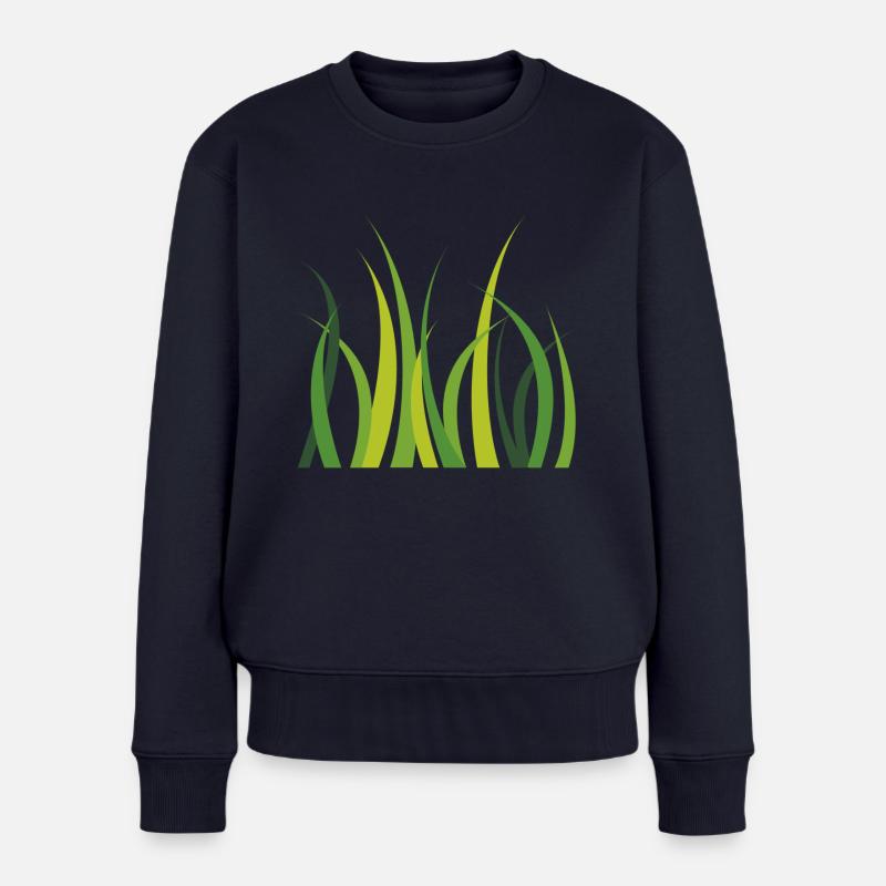 kräuter - Frauen Premium Bio Pullover - Navy