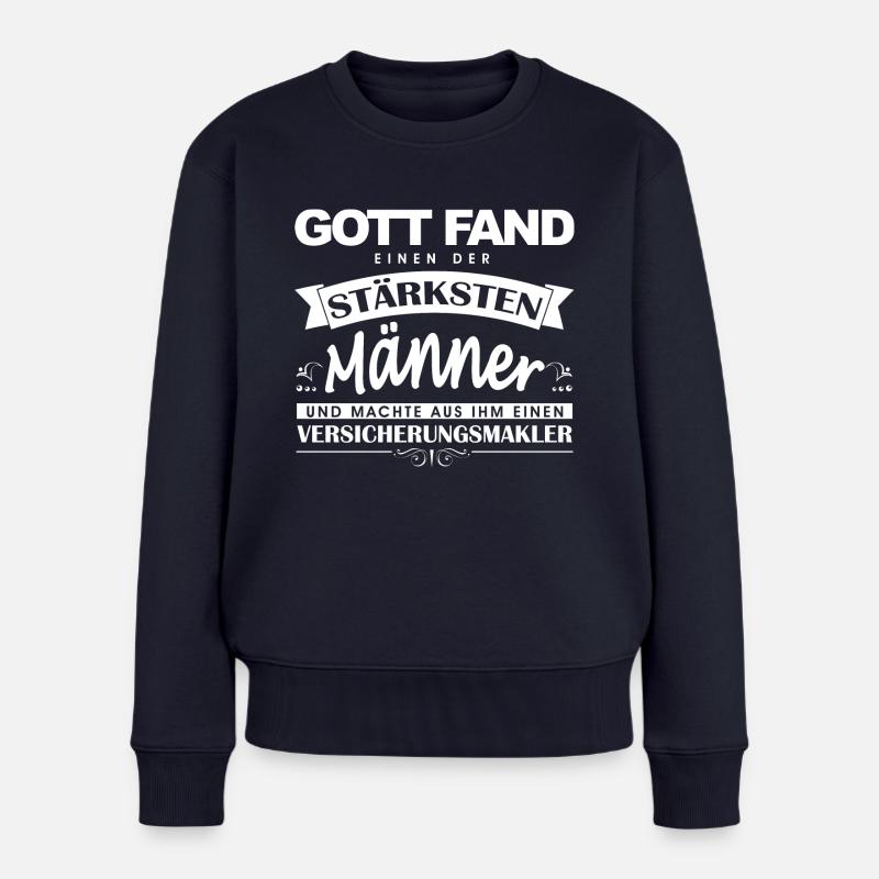 GF Versicherungsmakler - Frauen Premium Bio Pullover - Navy